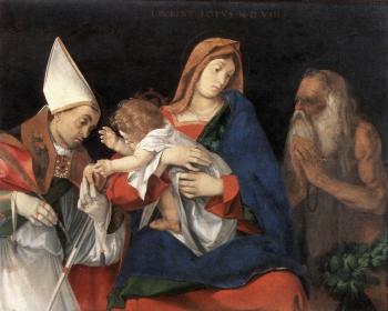 Madonna and Child with St Flavian and St Onophrius